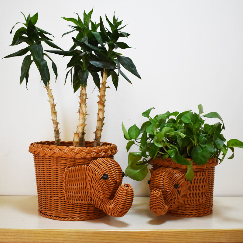 Cute Animal-Shaped Decorative Storage Basket Bowlift
