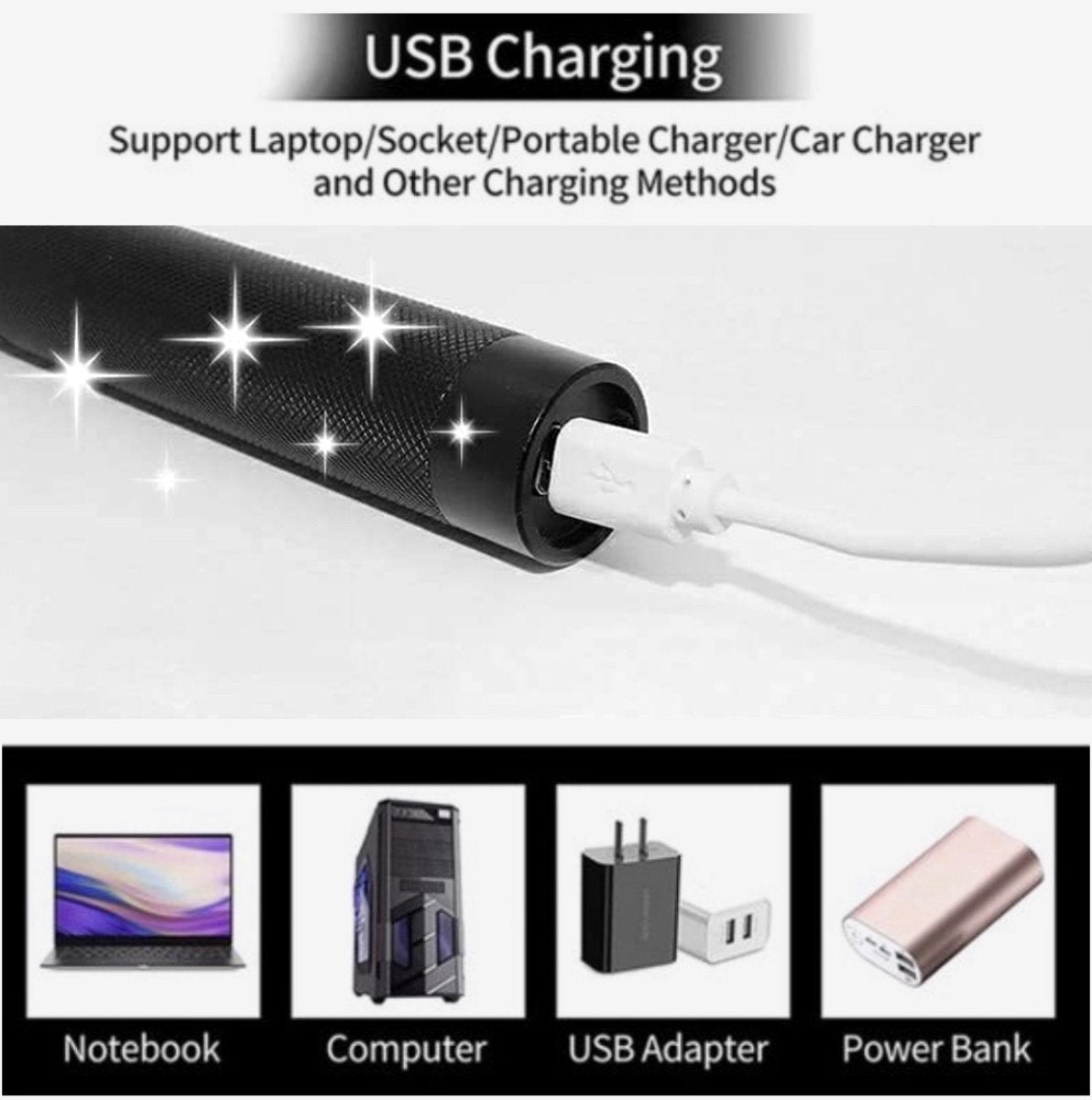 BowLift | Laser Pointer Rechargeable Green USB Metal Pen