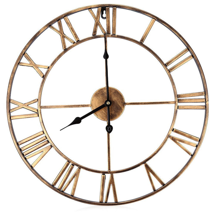 BowLift | Roman Letters Large Silent Wall Clock 16 Inch Iron