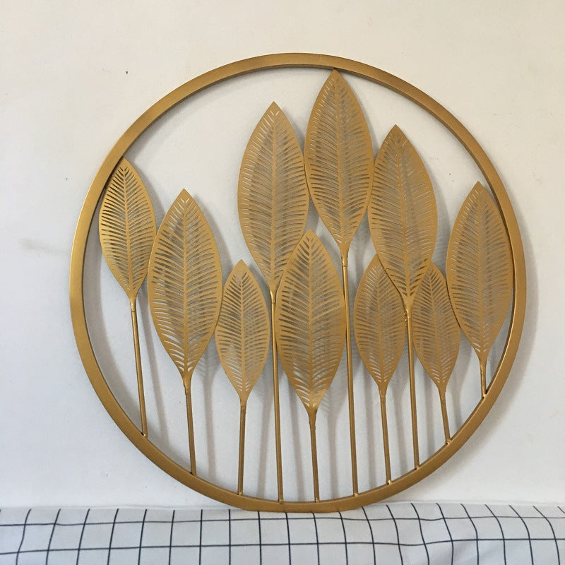 Decorative Gold Leaf Wall Art Sculpture Bowlift