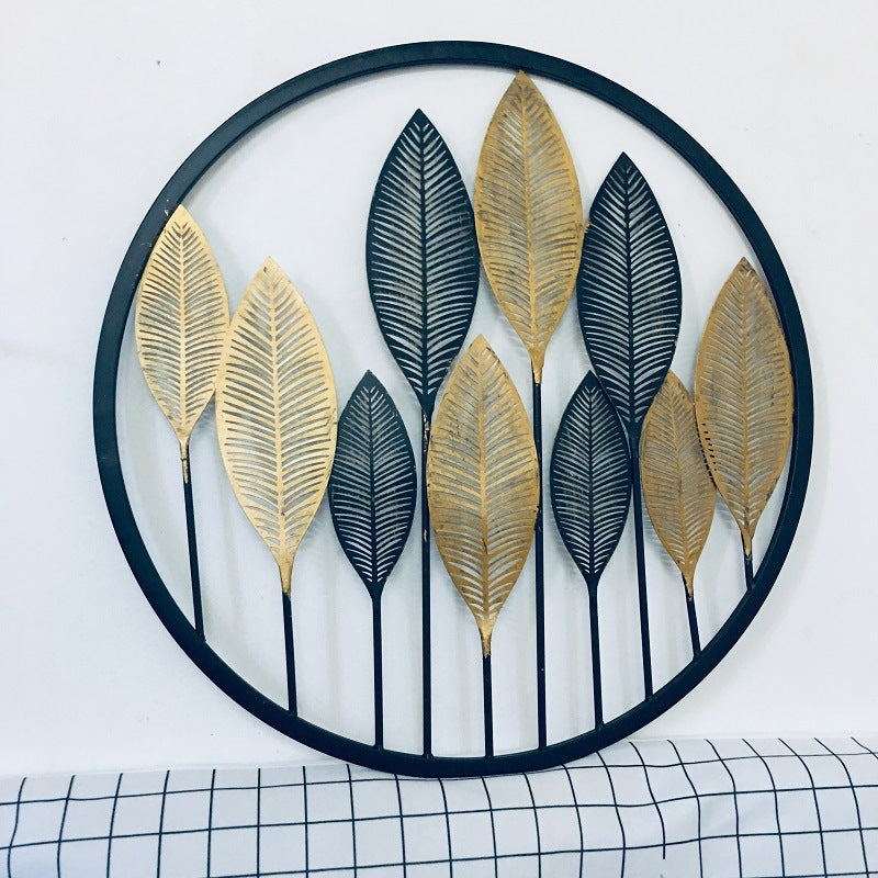 Decorative Gold Leaf Wall Art Sculpture Bowlift