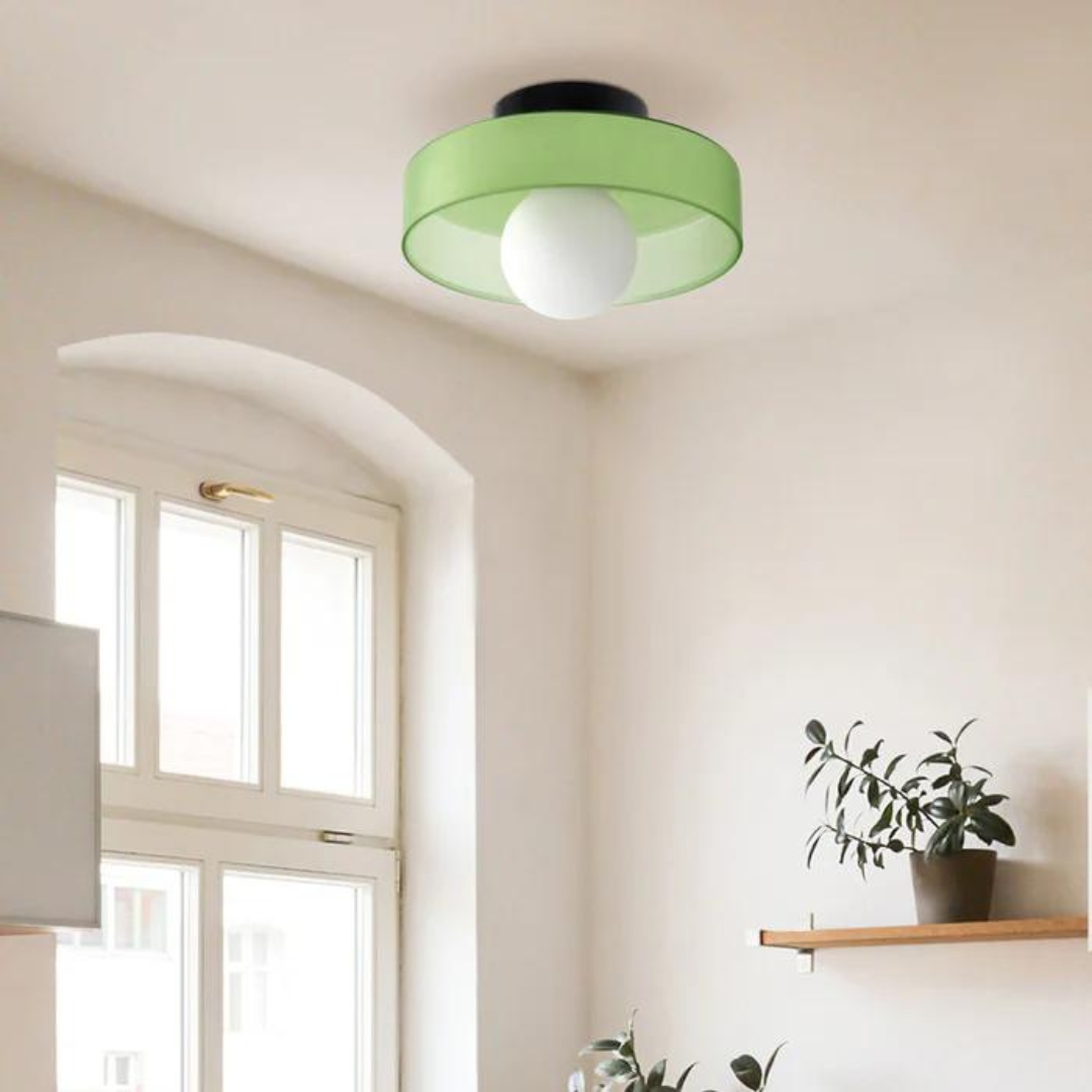 Round Ceiling Lamp with Stylish Functionality - LumiSphere | Bowlift