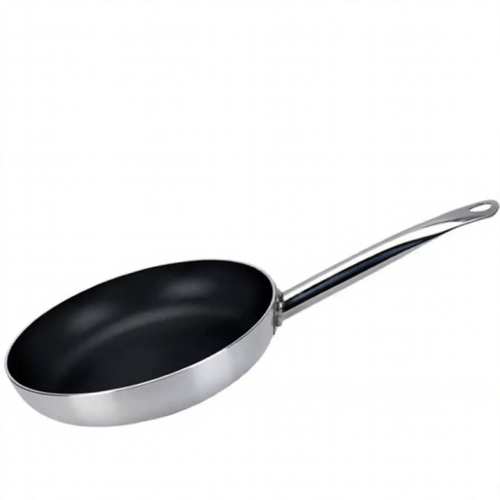 Aluminum frying pan with detachable handle