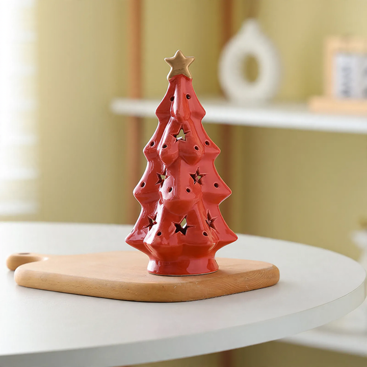 Decorative ceramic Christmas tree light