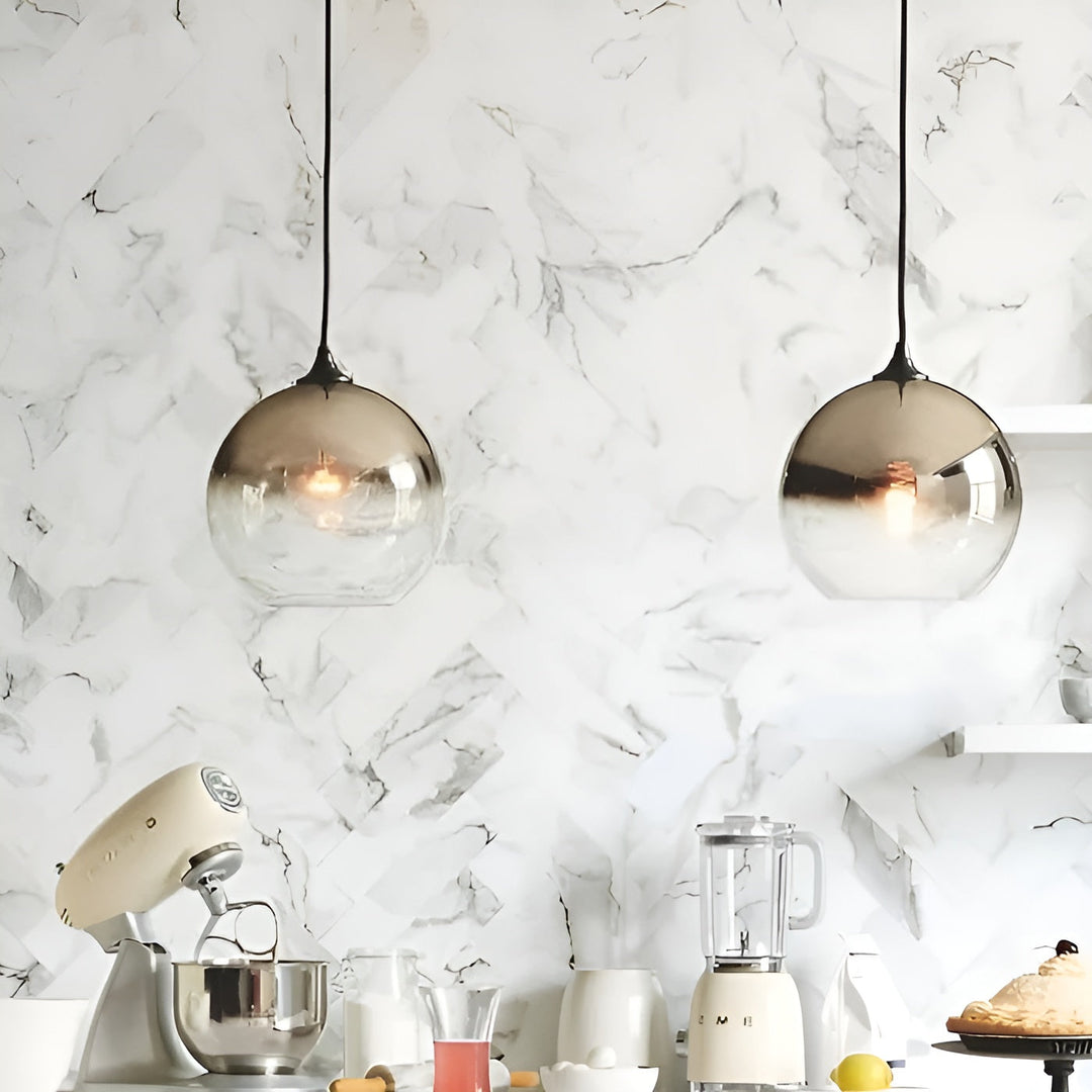 Industrial Glass Pendant Light with LED – Modern & Decorative | Ideal for Kitchens, Dining Rooms & Bars | Bowlift