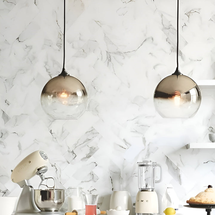 Industrial Glass Pendant Light with LED – Modern & Decorative | Ideal for Kitchens, Dining Rooms & Bars | Bowlift