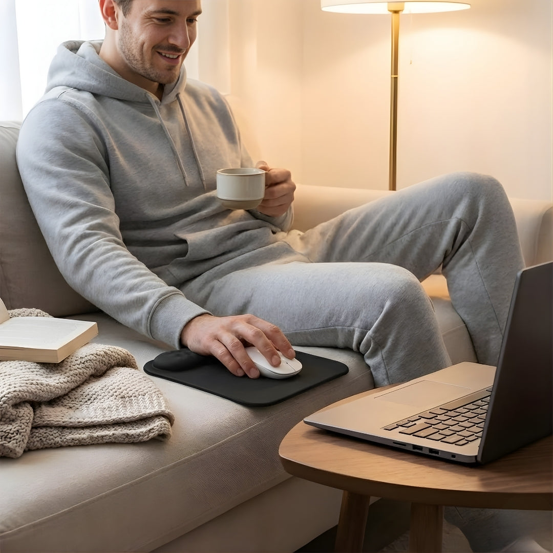 Wrist Support – Silicone Cushioned Anti‑Slip – Relieves Strain – For Long Hours at Office or Gaming Bowlift