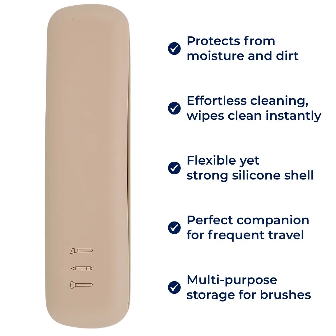 Organise & Protect Your Brushes – Dust- & Water-Resistant Silicone Case – Keep Clean & Tangle-Free Bowlift