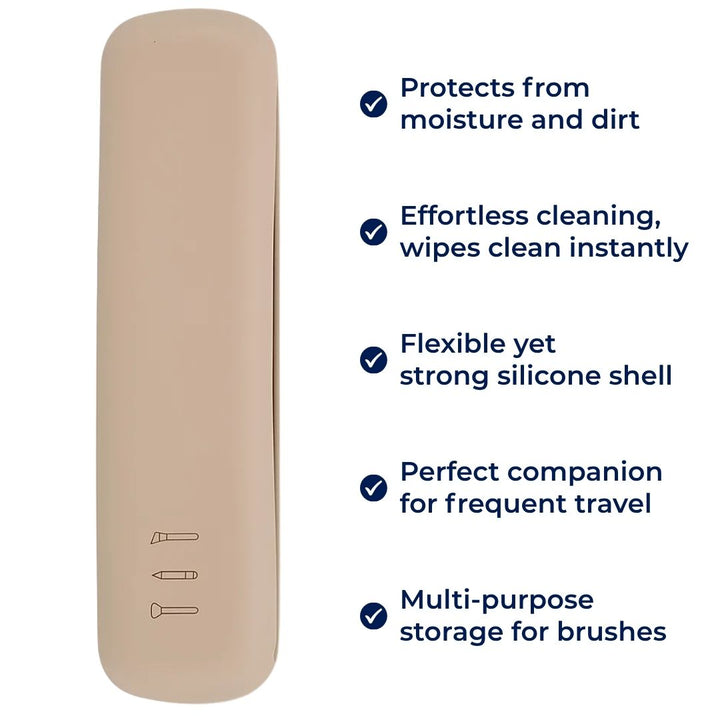Organise & Protect Your Brushes – Dust- & Water-Resistant Silicone Case – Keep Clean & Tangle-Free Bowlift