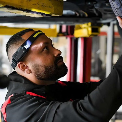 Wide Beam Headlight - Bright 350 Lumens with Motion Sensor for Clarity Bowlift