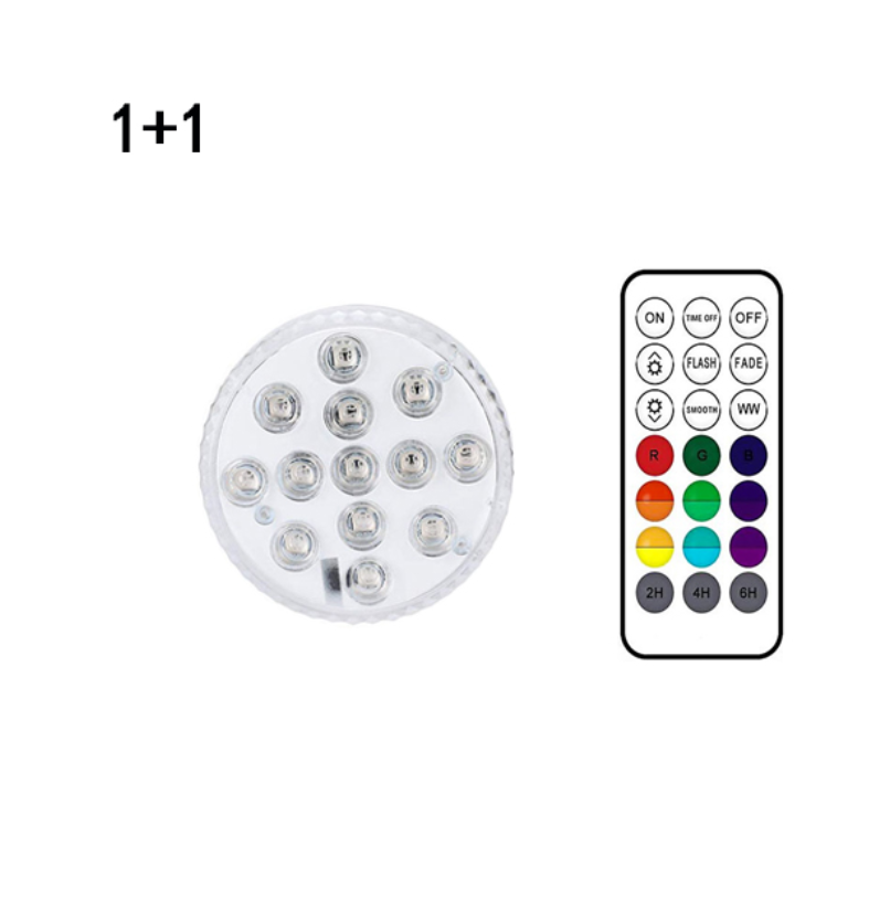 BowLift | Underwater LED light with remote control – RGB multicolor pool lighting for bathrooms and ponds