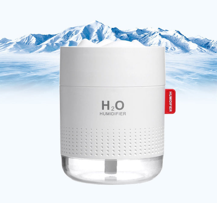 BowLift | USB Ultrasonic Silent Humidifier, with Delicate Spray, Two Light Modes, 500ml Water Tank and Anti Dry Burning Protection, for Sleeping, Working, Studying and More