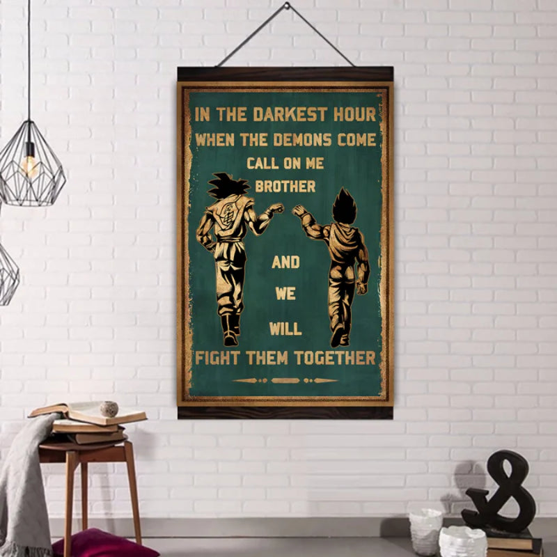 Brotherhood Strength Canvas Wall Art | Bowlift