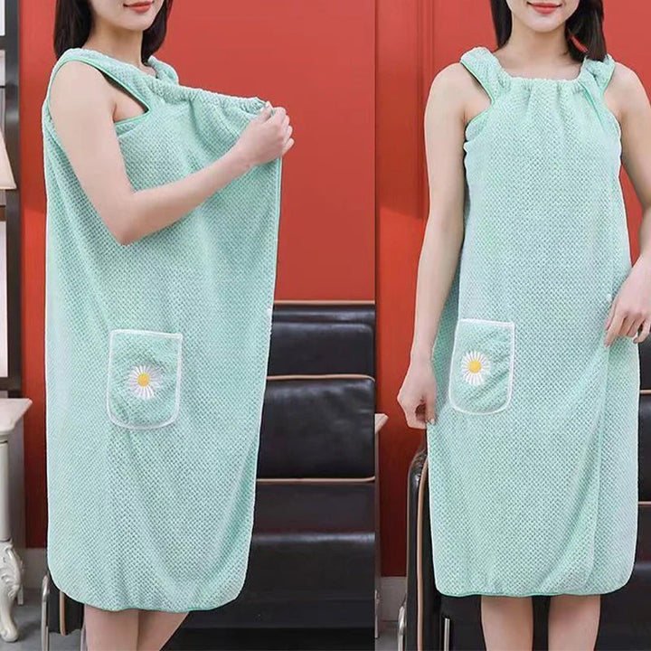 Quick Dry Absorb Water Wearable Bath Towel | Bowlift