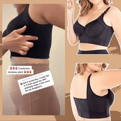 BowLift | Bra shapewear with deep cups – supportive and flattering design – all-day comfort – wall clock