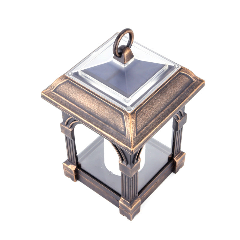Traditional European Solar Waterproof House Cubic Plastic LED Landscape Lighting Outdoor Light For Garden | Bowlift