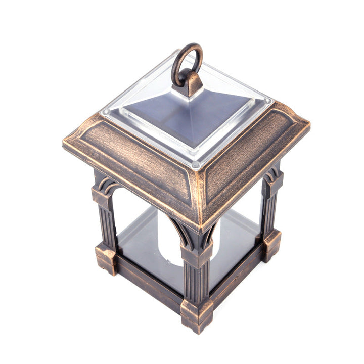 Traditional European Solar Waterproof House Cubic Plastic LED Landscape Lighting Outdoor Light For Garden | Bowlift