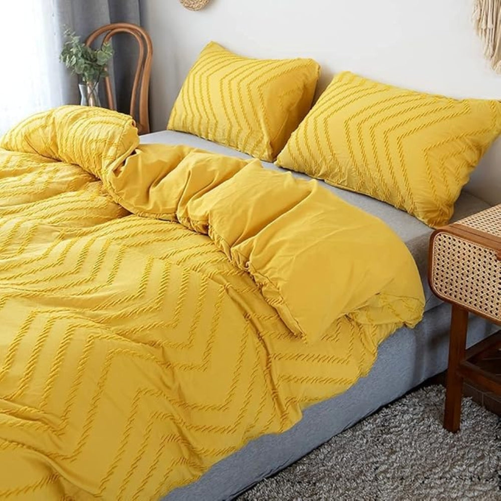 BowLift | Chevron Plush Quilt Cover | 3pcs Set