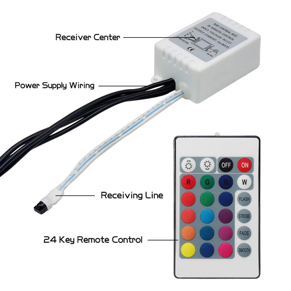 BowLift | Car RGB LED Strip Light Wireless Remote and Voice Control