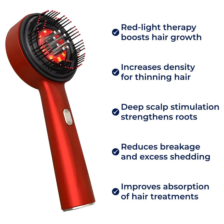 Red-Light Therapy – Rechargeable Hand-Held – Boosts Density for Thinning Hair – ThickerGrowth Bowlift