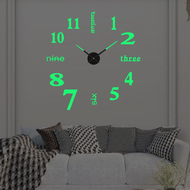 BowLift | Modern Statement Wall Clock with Unique Design for Living Room & Office Decor