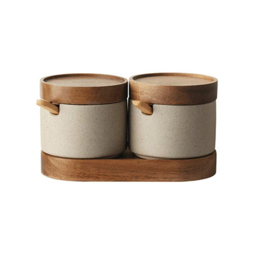 BowLift | Rustic Ceramic Seasoning Jar Set