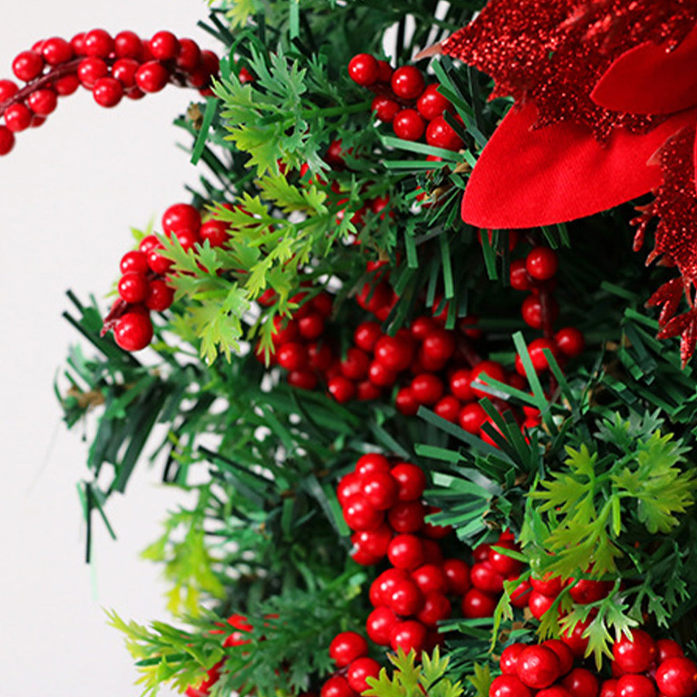 BowLift | Christmas Wreath with LED Lights and Bow