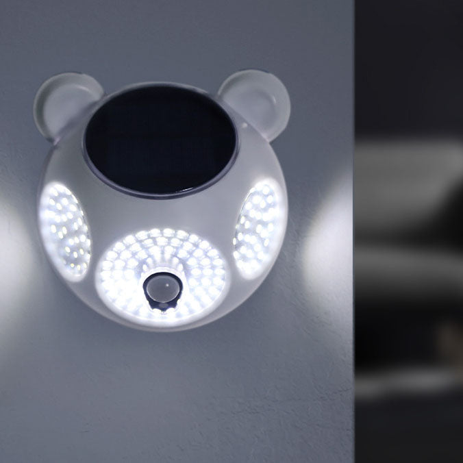 Solar Body Sensor Round Shape LED Patio Outdoor Wall Sconce Lamp | Bowlift