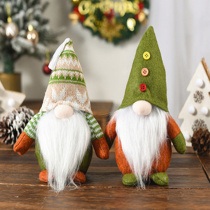 BowLift | Christmas Green Faceless Old Man Elf Figurine