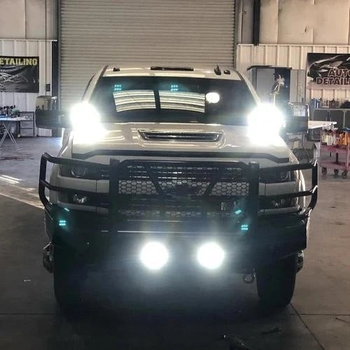 LED strobe spotlight with three sides for car | Bowlift