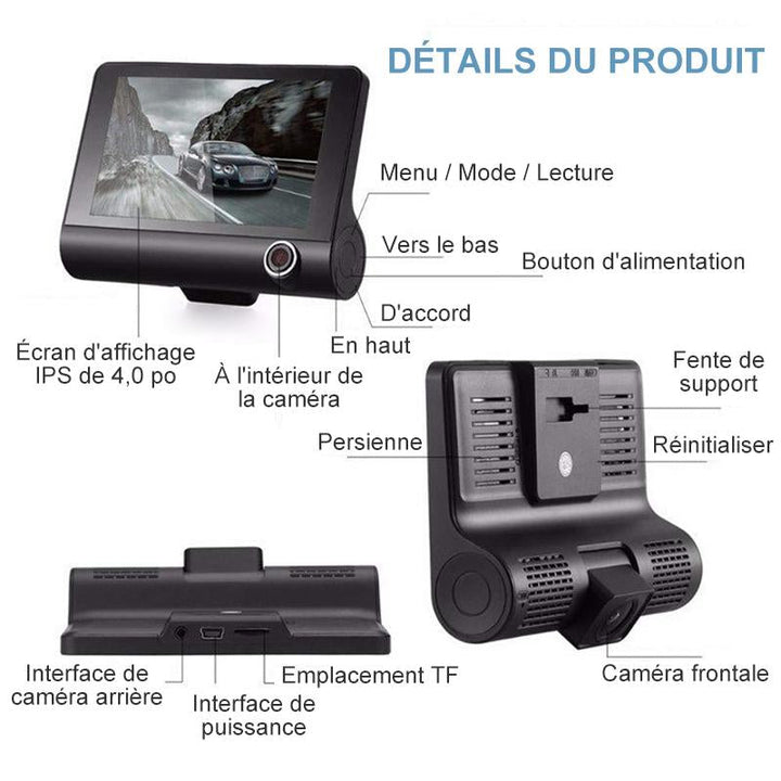 Tachograph with 3 HD lenses | Bowlift