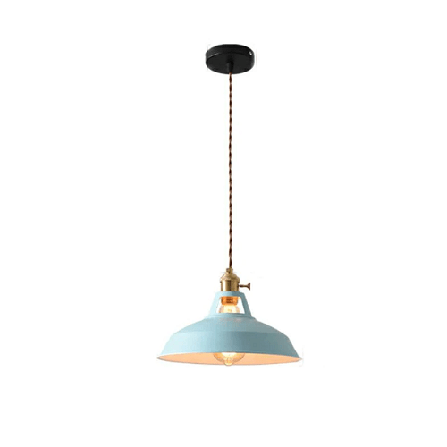 BowLift | Vintage pastel pendant lamp - Metallic elegance - Soft ambiance