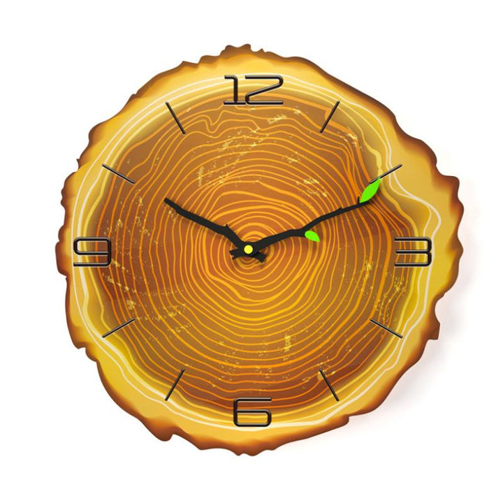 Wooden Annual Rings Wall Clock | Bowlift