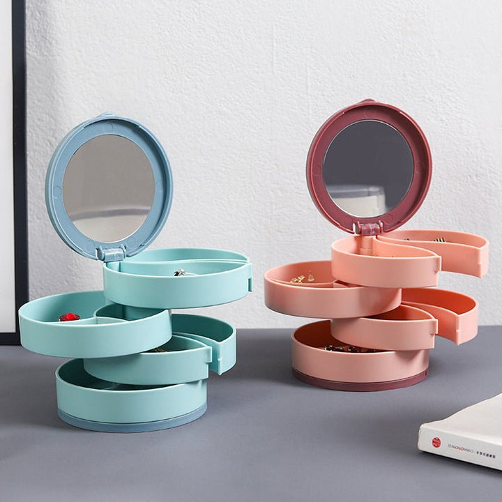 BowLift | Jewelry Box - 360° Rotating Storage Box for Jewelry, Maximum Protection and Organization