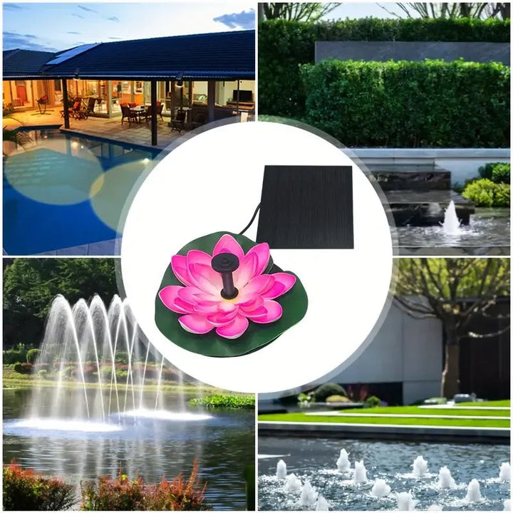 BowLift | Lotus Shaped Solar Fountain Pond Decorative