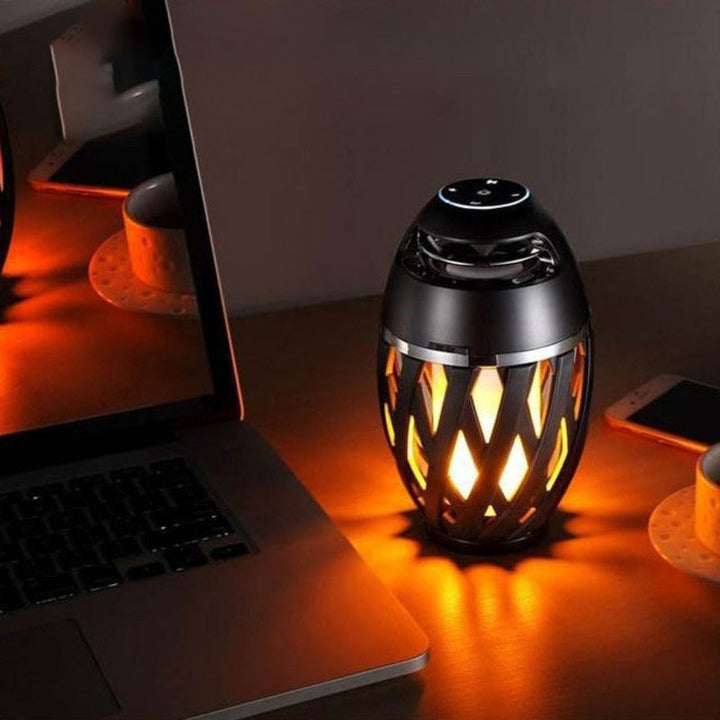 BowLift | Rechargeable LED Flame Lamp Bluetooth Speaker, Best Gift for New Year, Valentine's Day, Wedding & More