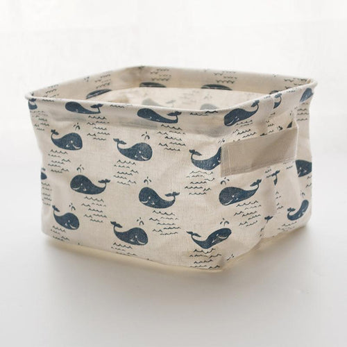 BowLift | Foldable Cotton Fabric Storage Basket