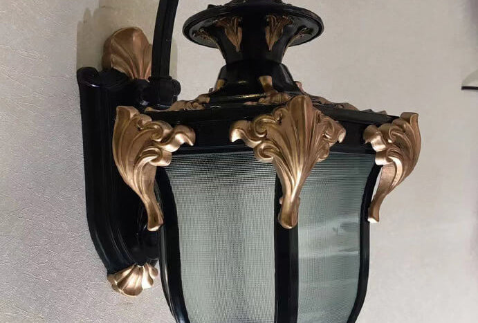 European Retro Lantern Glass Outdoor Waterproof 1-Light Wall Sconce Lamp | Bowlift