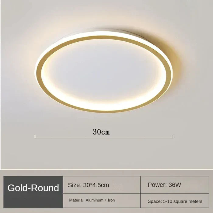 Scandinavian Round Ceiling Lamp - AuroraSphere | Bowlift