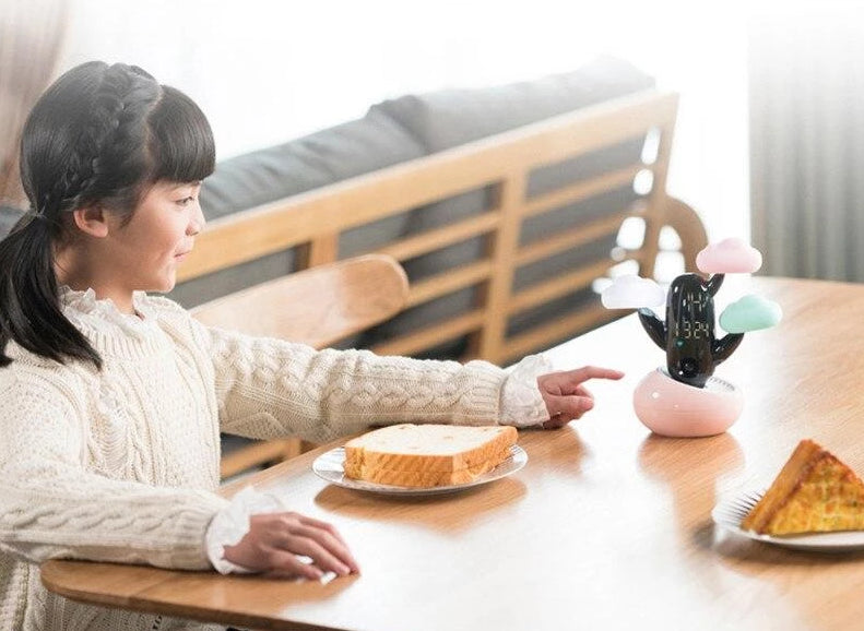 Cakty - LED Weather & Clock Bedside Buddy | Bowlift