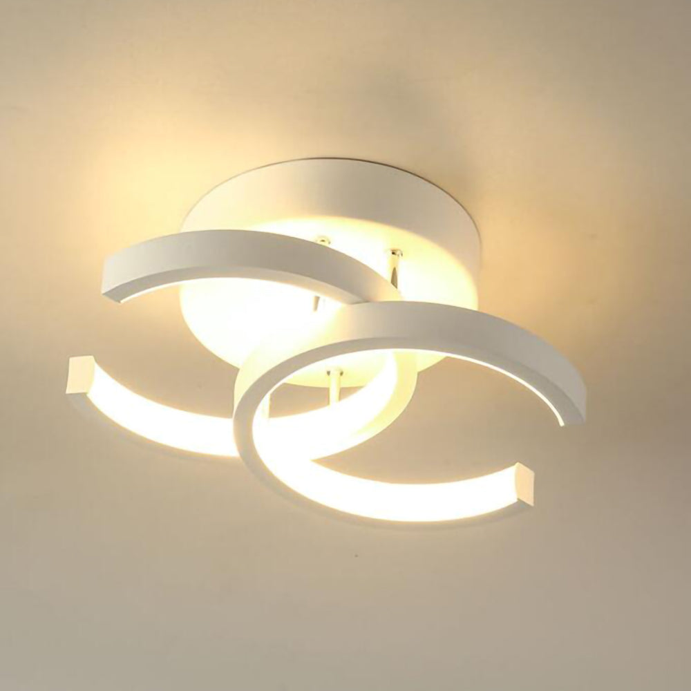 BowLift | Ceiling Light with LED Black Metal Frame