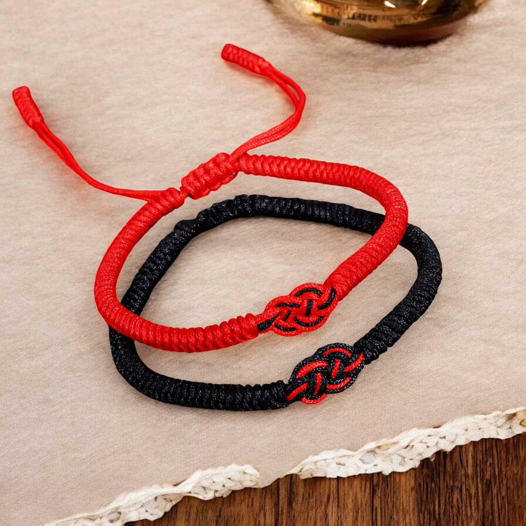 BowLift | Minimal Red Thread Of Fate Couples Bracelet