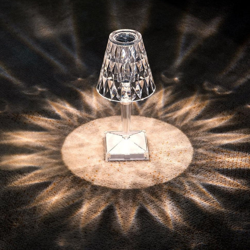 Crystal Table Lamp with Touch Control - LumeCrystal | Bowlift