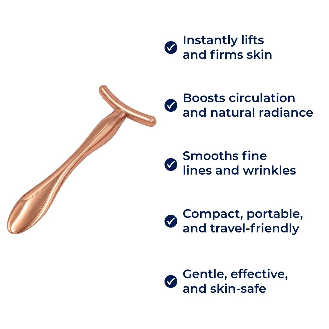 Lifts Skin & Reduces Puffiness – Hygienic Scoop-End Design – Portable Daily Anti-Ageing Skincare Bowlift