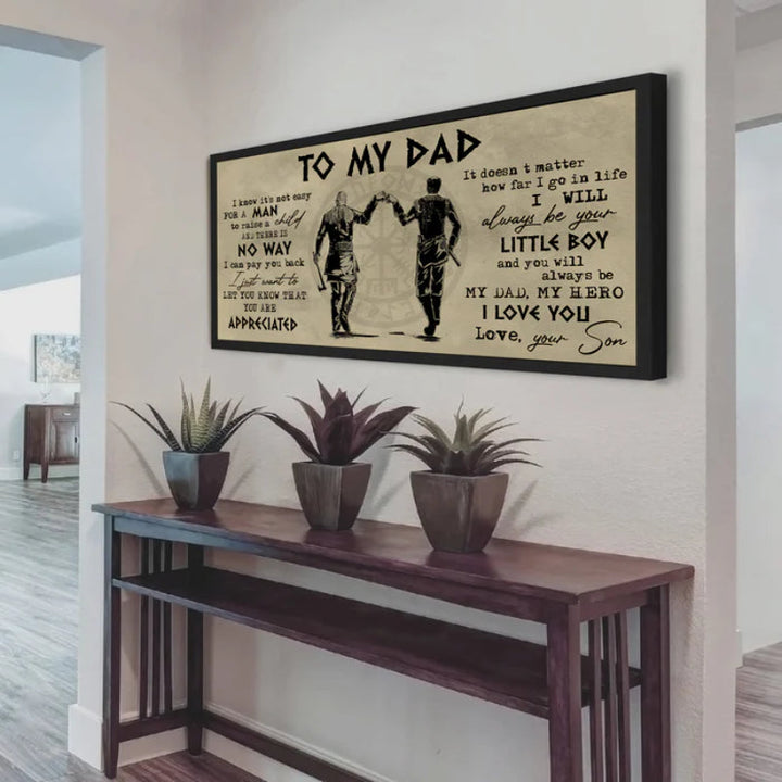 Personalized Father And Son Canvas Print | Bowlift