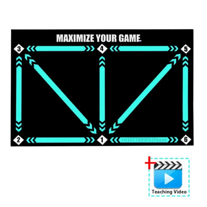 BowLift | Football Pro Training Mat | Anti-Slip, 2x2m Space & Video Program for Skill Enhancement and Home Training