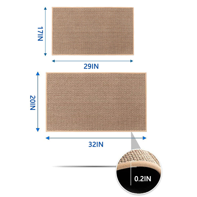 BowLift | Indoor Entrance Door Mats: Non-Slip , Washable, Natural Coir for Kitchen, Patio, & Doorway - All Sizes