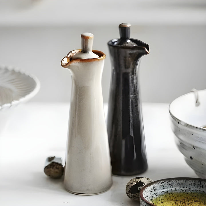 Oil and spice bottle made of ceramic – Stylish and aroma-preserving | Perfect for kitchen and dining taBowlifte | Bowlift
