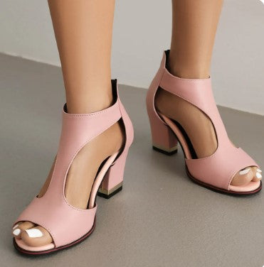 BowLift | Leather Orthopedic Heeled Sandals