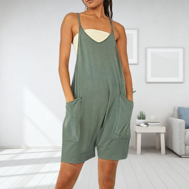 Sleeveless dress with pockets | Bowlift